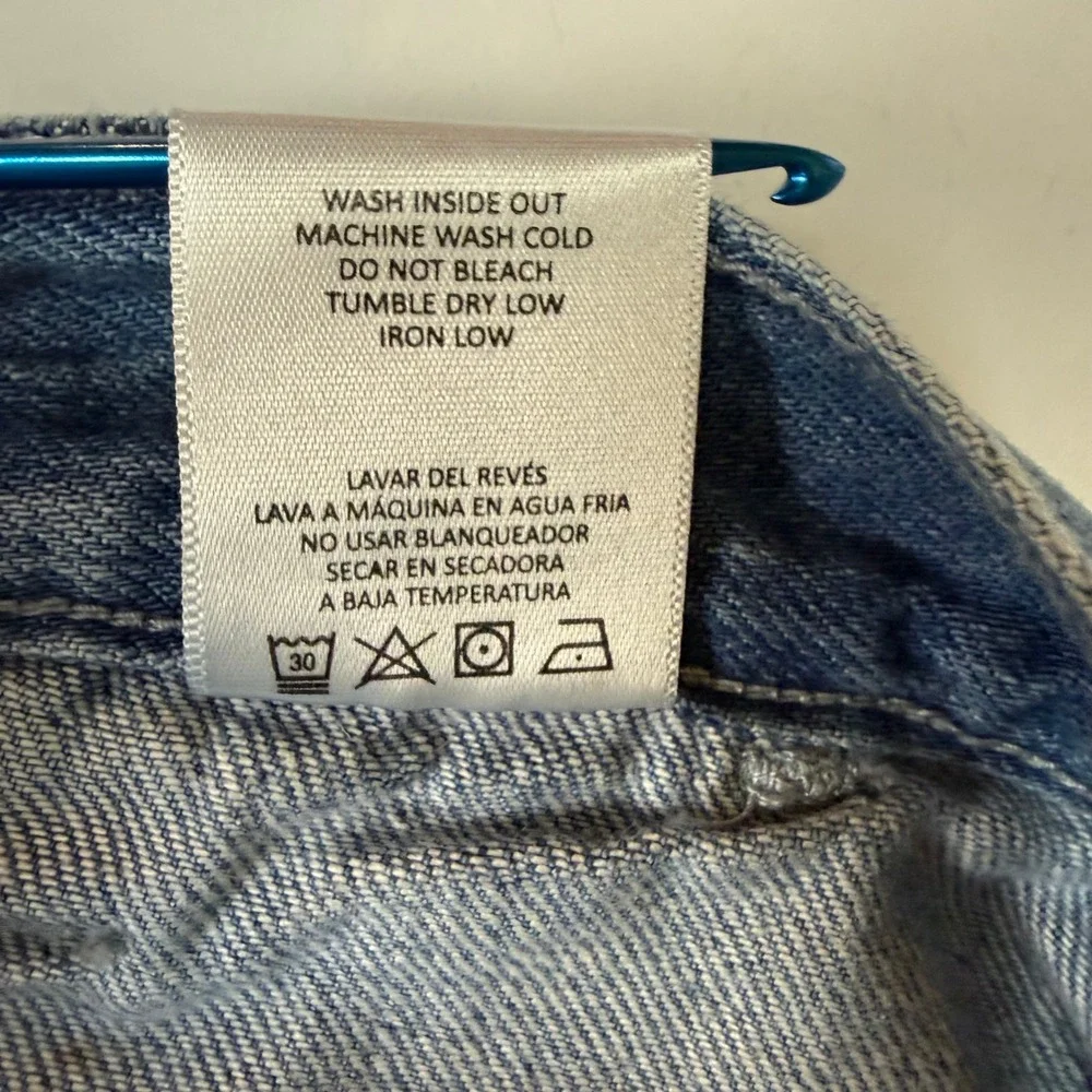 Cello Cargo Wide Leg Jeans Womens 13 Light Wash High Rise Carpenter Denim 31x31